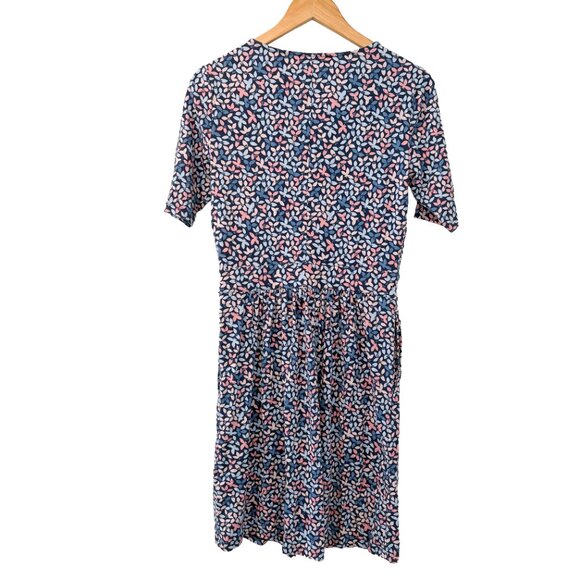 Land's End Navy Short Sleeve Fit & Flare Dress Size XS (2–4) - Picture 7 of 7